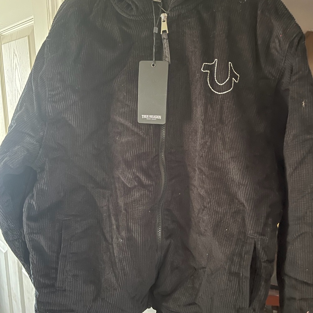 True Religion Black Jean Jacket